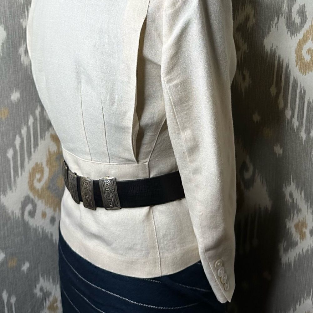 Ralph Lauren Blue Label South Shore Linen Jacket in Cream - Picture 13 of 16